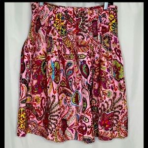 I.C.E. ICE Pink Floral Paisley Beaded Sequin Skirt